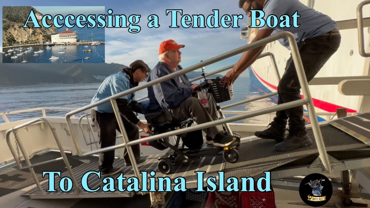 Accessing a Tender Boat to Catalina Island